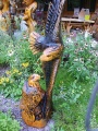 Sideways Eagle Closeup - Yellow Pine